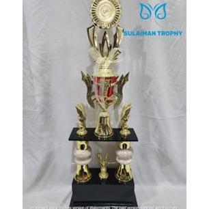 Piala Trophy Kaki 2 Marmer Guci Satuan