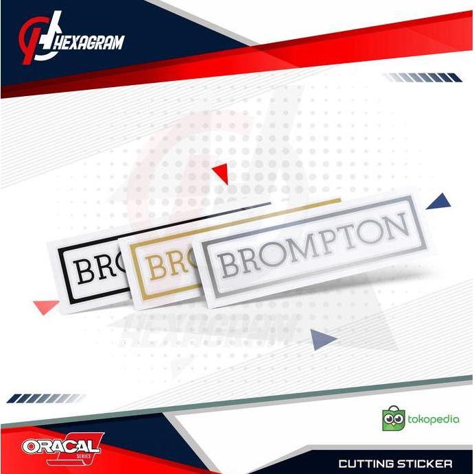 TERLARIS CUTTING STICKER SEPEDA BROMPTON LOGO BESAR | STIKER SEPEDA | BROMPTON