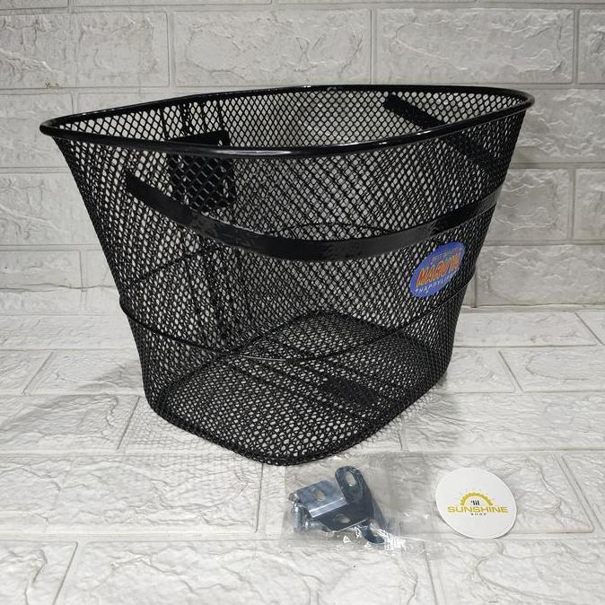 Keranjang Sepeda MARUYA Kawat Besi Hitam Sepeda Mini Phoenix CTB Minion Size 20 Dan 24