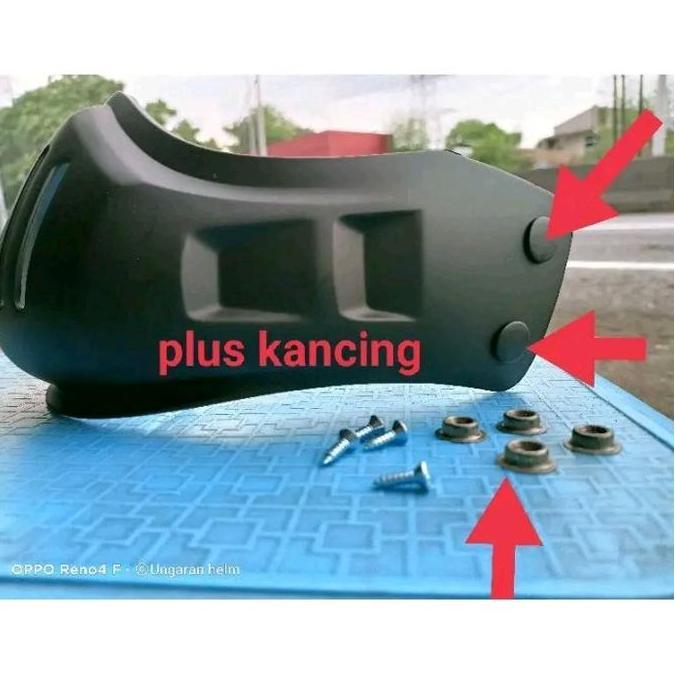 Gavinshop.id - Moncong Helm cakil ll Tambahan Helm retro plus kancing ll Moncong Helm Retro Aksesori
