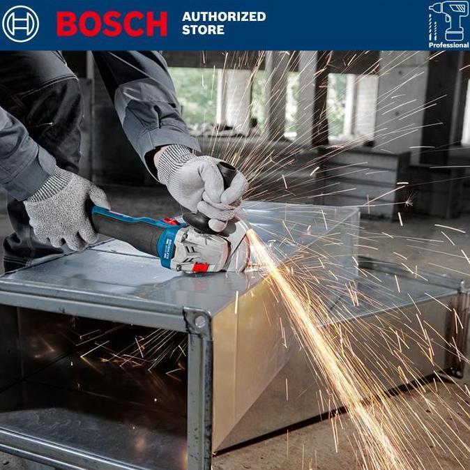 Murah Bosch Brushless Angle Grinder / Gerinda Tangan Baterai 18V 100Mm Gws 18V-8 (Unit Only)