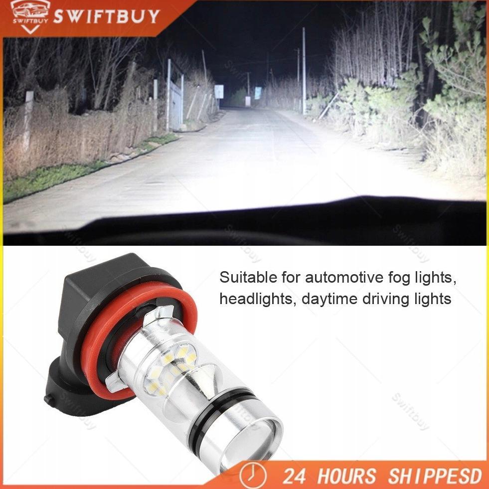 Premium 2Pcs Mobil Led Lampu Kabut Led H11 H8 4300K 100W 1500Lm Super Terang Warna Kuning Puith Lamp