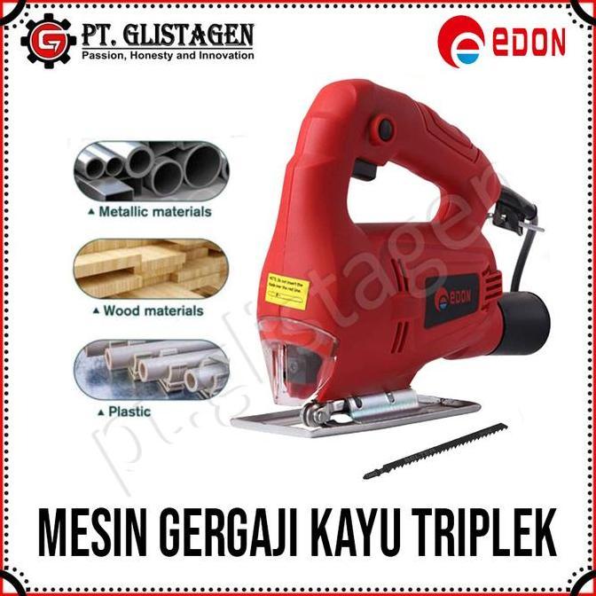 Sale Edon Ed7-3555 Mesin Jig Saw Gergaji Kayu Triplek Listrik Jigsaw