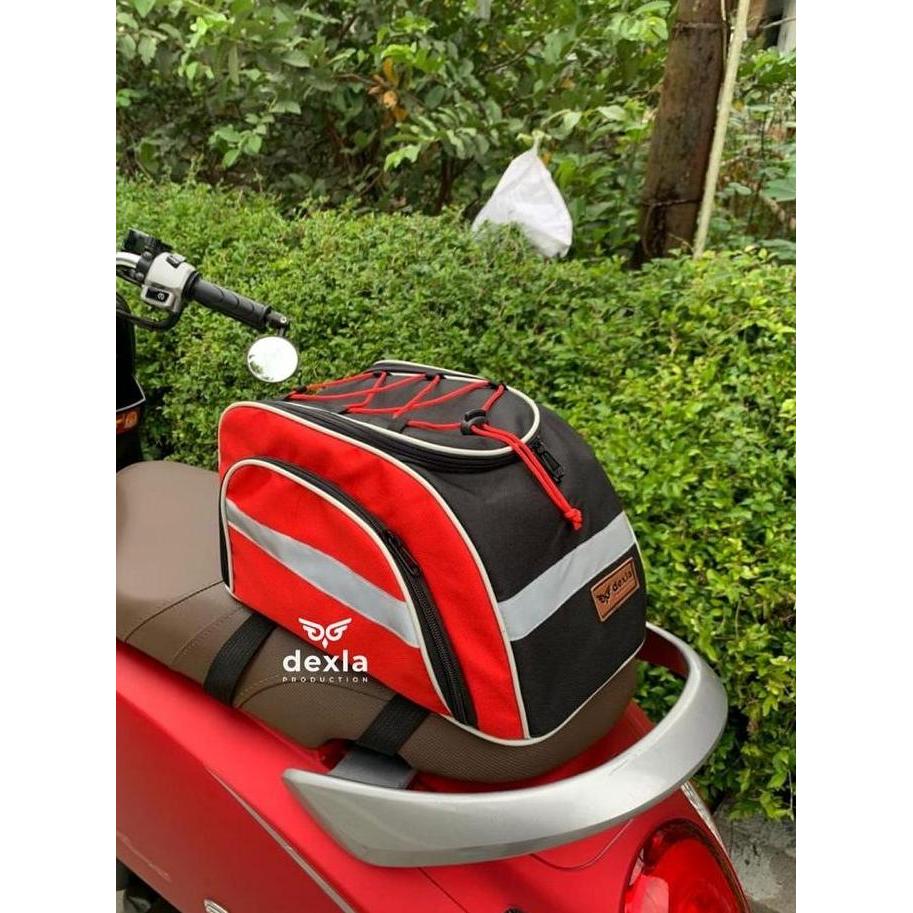 NEW BOX MOTOR TOURING TAS SEPEDA TAS RAK PANNIER TAS JOK MOTOR + RAINCOVER ORI