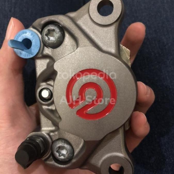 NEW KALIPER BREMBO 2PISTON 2P 2 PISTON RED MERAH P2 XMAX CBR NINJA VESPA ORI