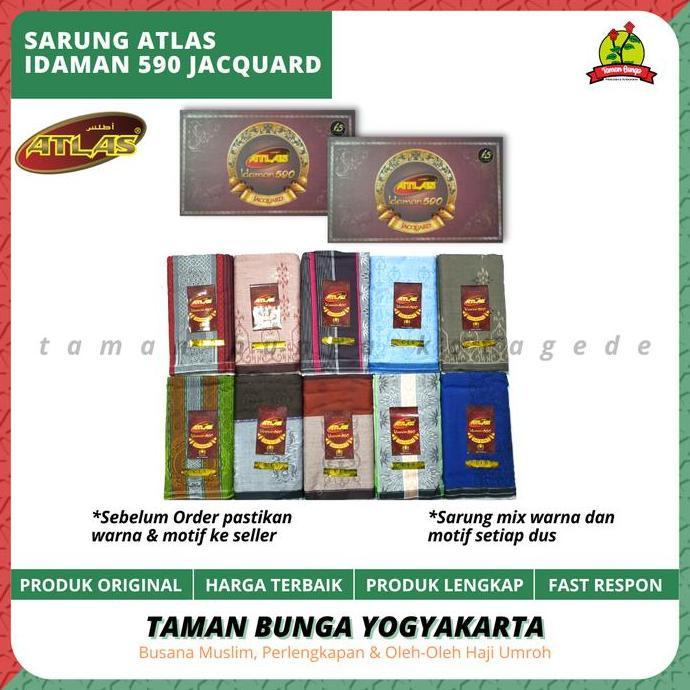 SARUNG ATLAS IDAMAN 590 JACQUARD / SARUNG ATLAS / / SARUNG / GROSIR