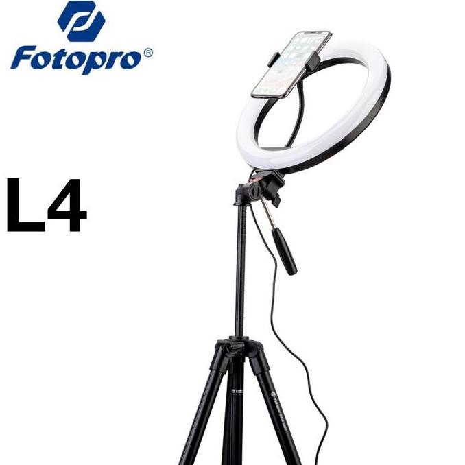 fotopro l4 tripod ringlight ring light with flexible holder hp tripod