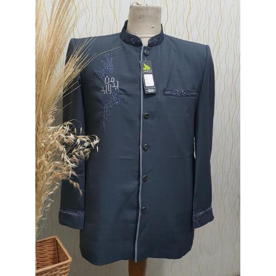 Ready stock Jasko Bordir Original Wol Novus Jas Koko Pria Dewasa Motif Kaligrafi MJD By Jasco Tasik 