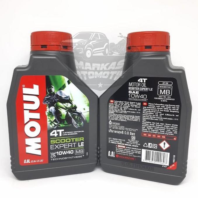 MOTUL SCOOTER EXPERT LE 10W-40 800ML/Oli matic/100% Original