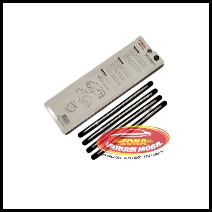 GRATIS ONGKIR BUMPER GUARD / DOOR GUARD KARET PELINDUNG MOBIL PANJANG HITAM PUTIH 