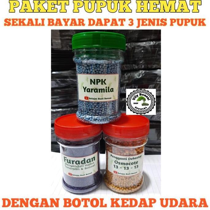 PUPUK LENGKAP BONSAI DAN TANAMAN - OSMOCOTE - NPK - FURADAN