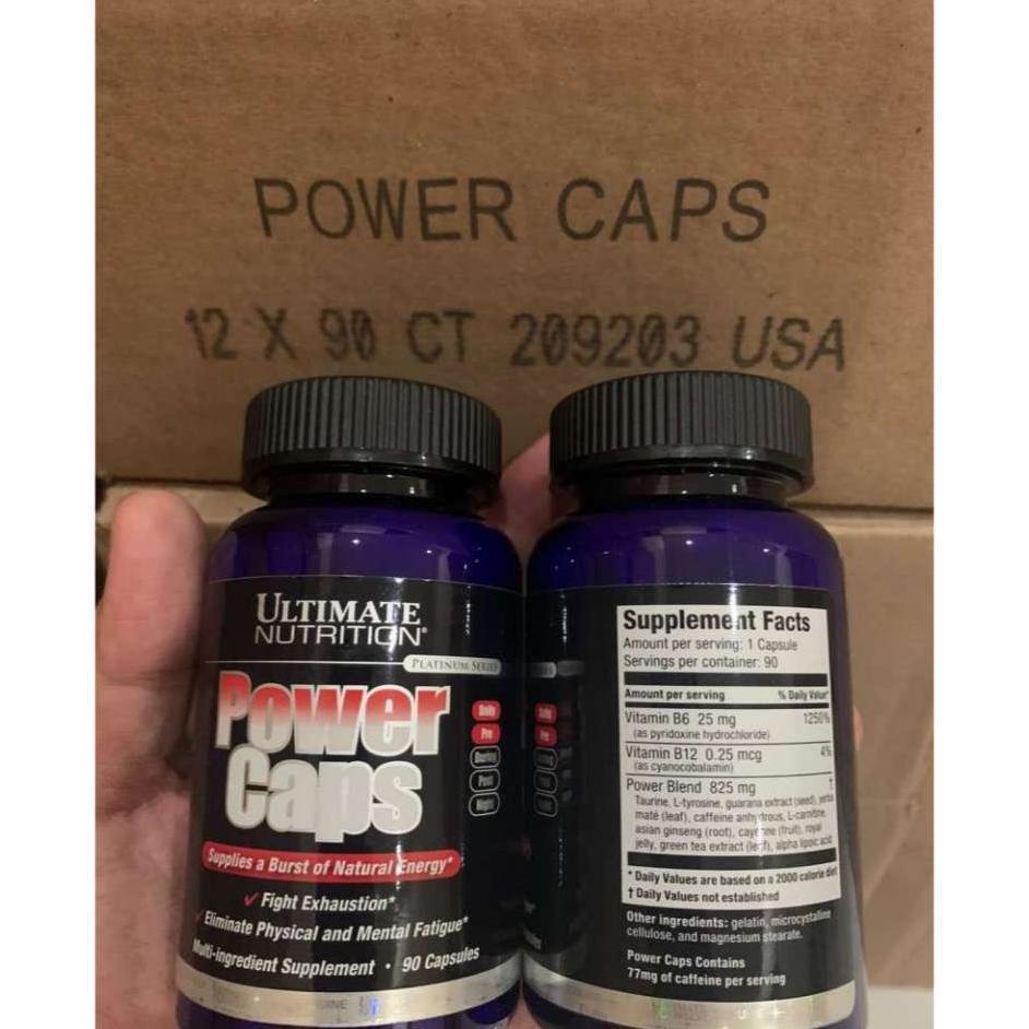 Ultimate Nutrition Power Caps Powercaps Isi 90 Caps