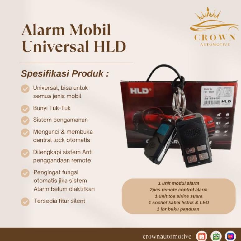 Alarm Mobil HLD / Alarm HLD Universal / Alarm HLD Original DISKON