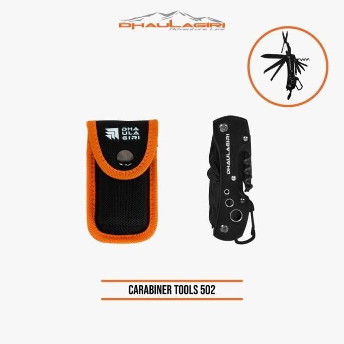 NEW SURVIVAL KIT MULTIFUNGSI CARABINER TOOLS 502 DHAULAGIRI MULTITOOLS ORI