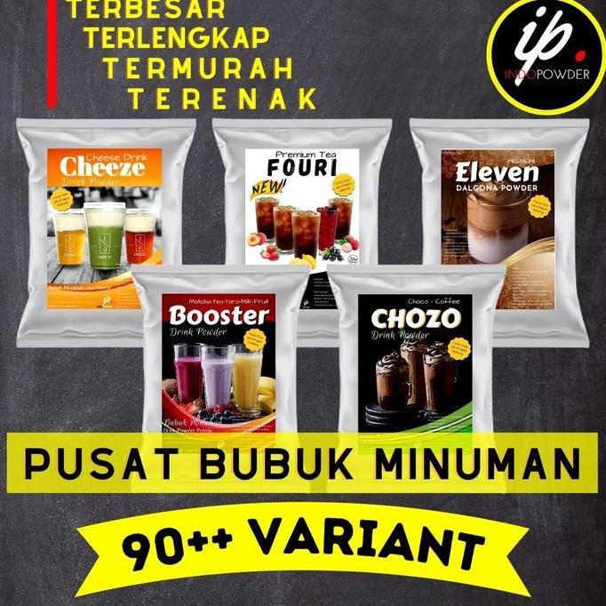 Toneoo- Indopowder - Bubuk Minuman Es Permen Karet 1Kg Serbuk Untuk Cafe, Waralaba Dan Usaha Minuman