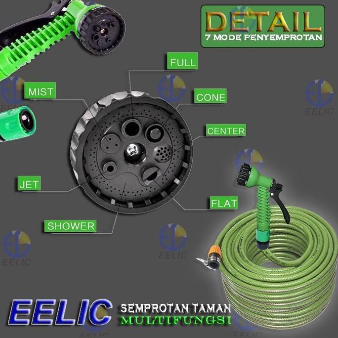 EELIC GAH-A30M GARDEN HOSE SELANG TAMAN 30 METER DAN DIAMETER SELANG 1/2" SELANG AIR MULTIFUNGSI ORI