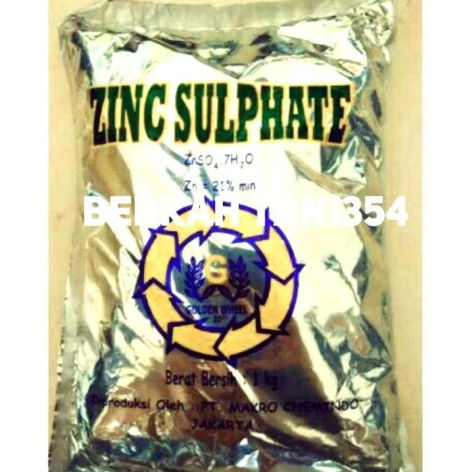 1KG Pupuk pembenah tanah znso4 silver original Pupuk Znso4 tabur