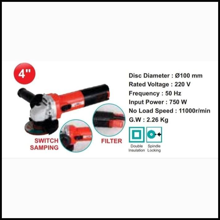 BEST DEAL GERINDA TANGAN 4" INCH / W 3439 