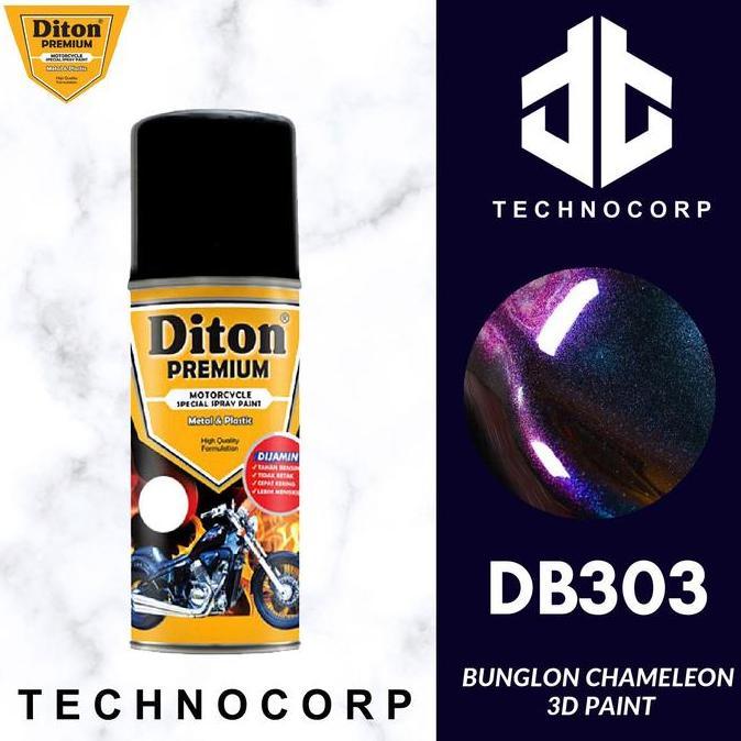 BEBAS ONGKIR - Cat Semprot DITON PREMIUM DB303 BUNGLON / KHAMELEON BLUE VIOLET