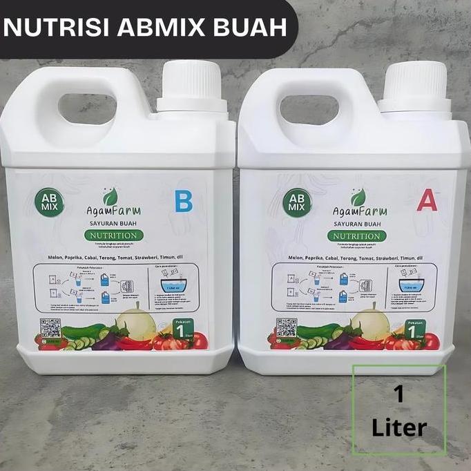 Nutrisi hidroponik Ab mix sayuran Buah Cair 1 Liter
