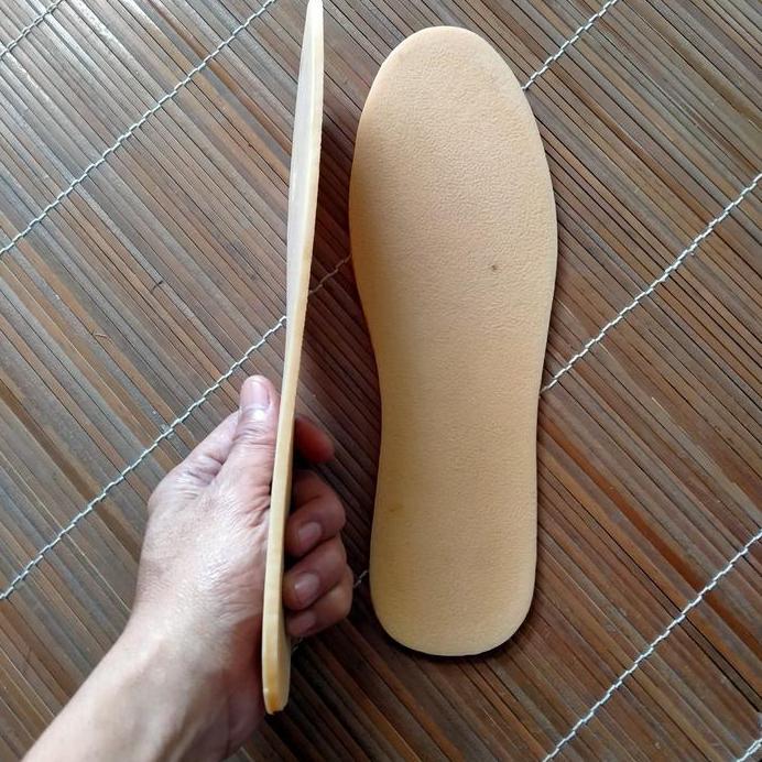 sol sepatu flat pria motif pasir anti slip bahan karet mentah