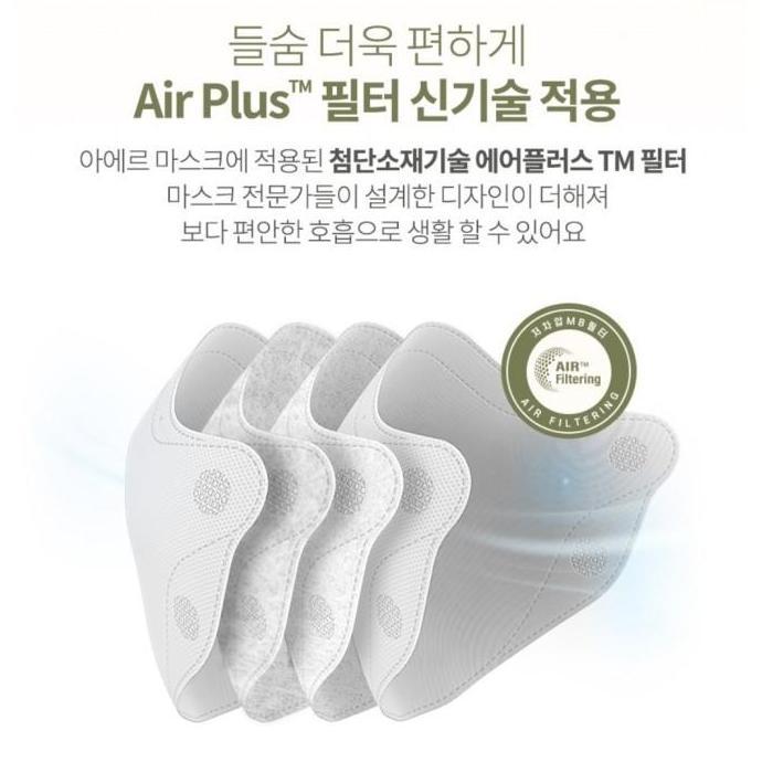 [1 Pcs] Aer Advance V-Line Fit Kf94 Face Mask Korea/ Masker Premium