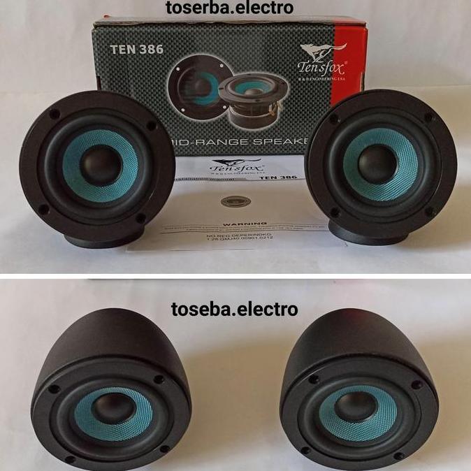 Speaker Midrange 3in Tensfox Plus Housing Dudukan Midrange 3 Inch Plus Baut Audio Mobil