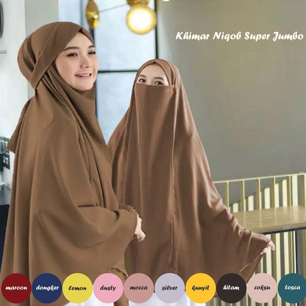 TERBARU JIBAB INSTAN TERBARU PREMIUM KHIMAR SYARI JUMBO HIJAB CADAR