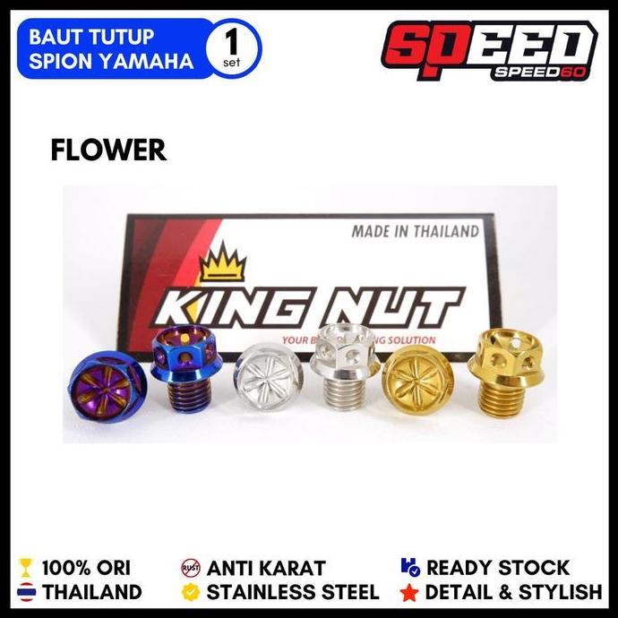 Promo Probolt Baut Tutup Spion Yamaha Mio Fino Nouvo Jupiter Vega Vixion Stainless King Nut Thailand