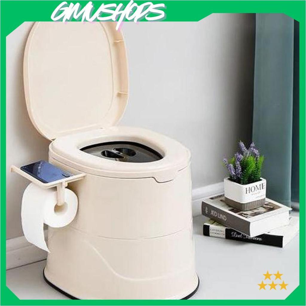 Closet Toilet Duduk Portable + Ember Untuk Lansia & Ibu Hamil - Toilet Duduk Lansia Portable Serbagu