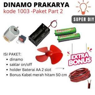 Giuntura- Dinamo Kipas Prakarya  Diy Dc 3-5 Volt / Dinamo Tamiya / Dinamo Kecil / Dina,O Diy Kerajin