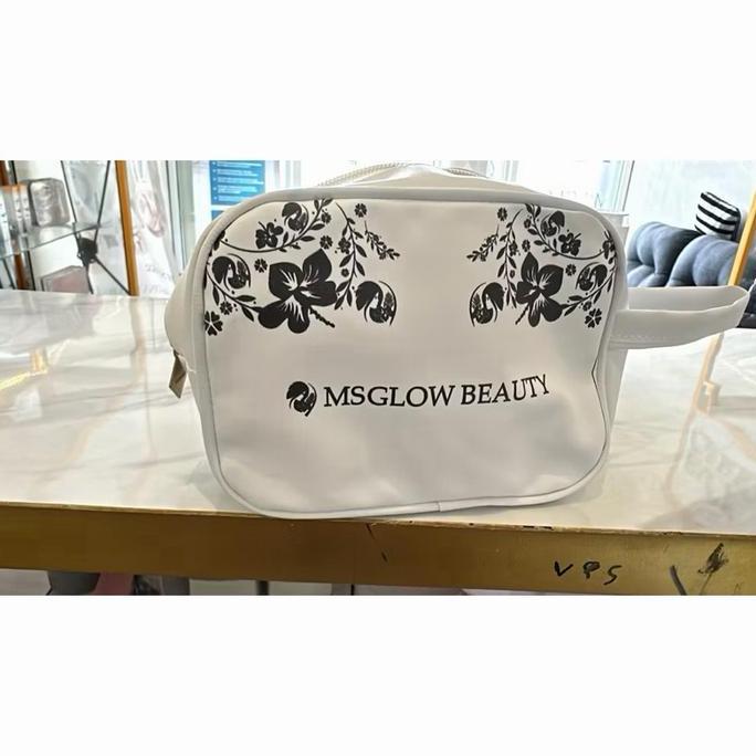 Ms glow -  ISI (pouch,f wash,toner,krim siang,krim malam,serum booster) paket wajah  sudah FREE SERU