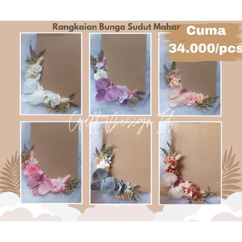 Rangkaian Bunga Mahar/Mahar Pernikahan/Bunga Hias/Bunga Sudut