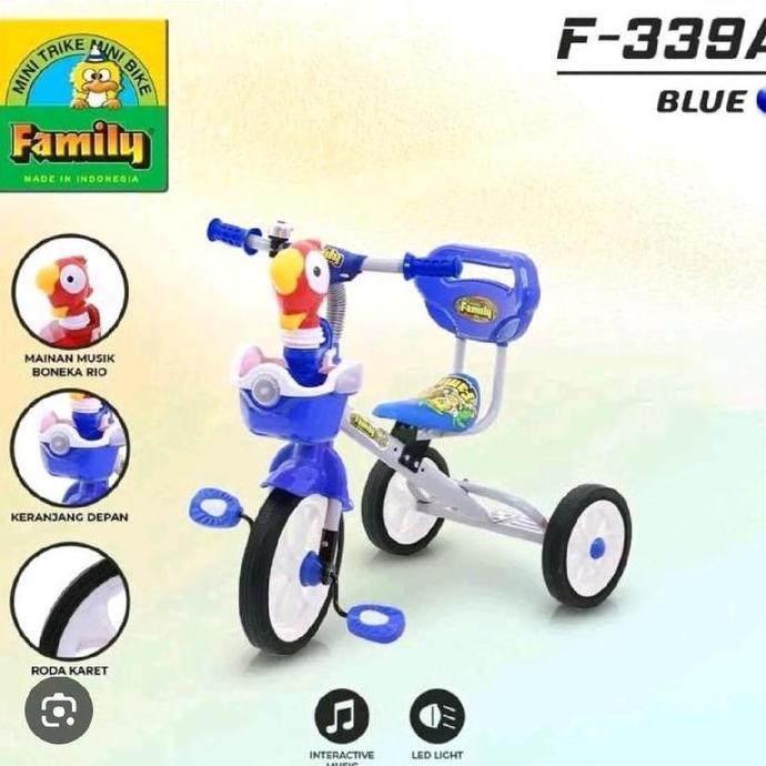 Sepeda Roda 3 Anak Family Sincan Musik Senderan