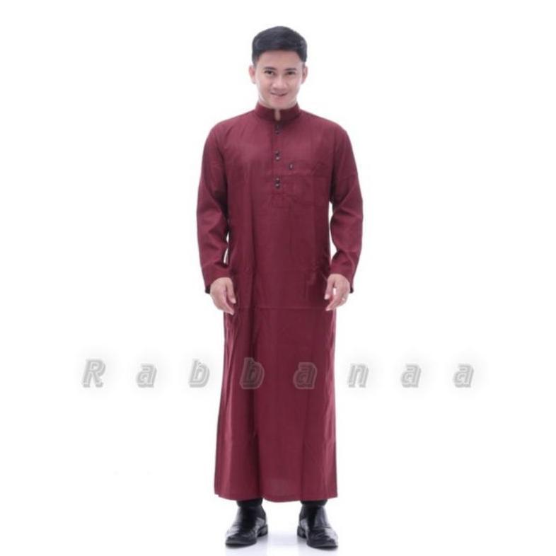 LIMITED JUBAH PRIA GAMIS PRIA JUBAH PRIA DEWASA HITAM POLOS