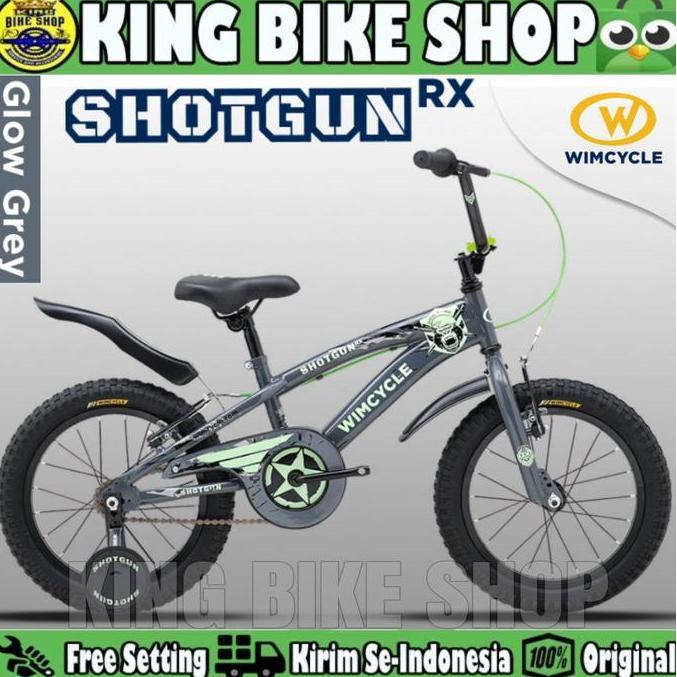Sepeda Anak Laki BMX WIMCYCLE SHOTGUN RX Ukuran 16 Inch Usia 4-6 Tahun