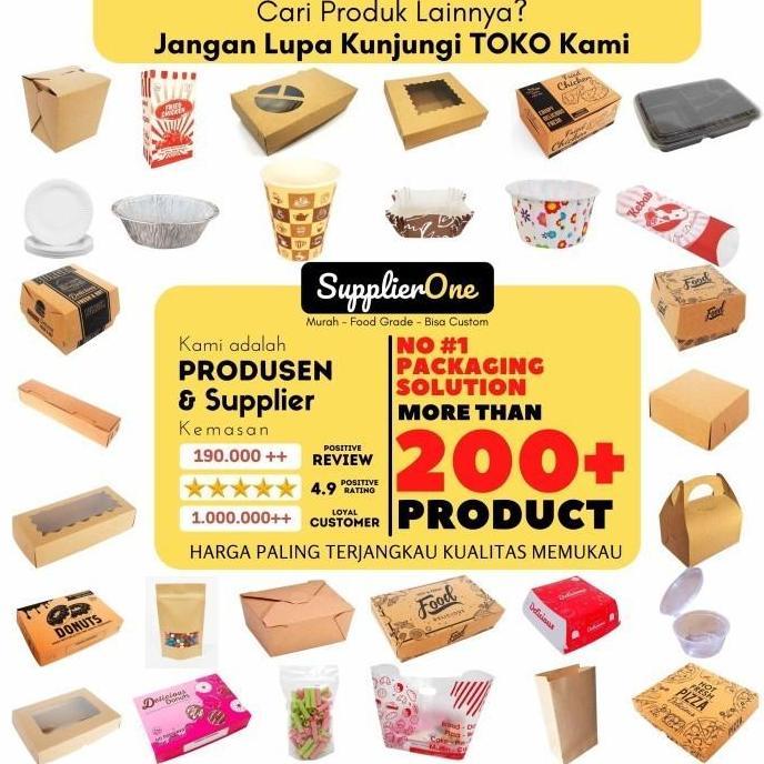 Leone- Box Donat Isi 25 / Box Donat Polos / Dus Donat / Kemasan Donat / Kotak Donat