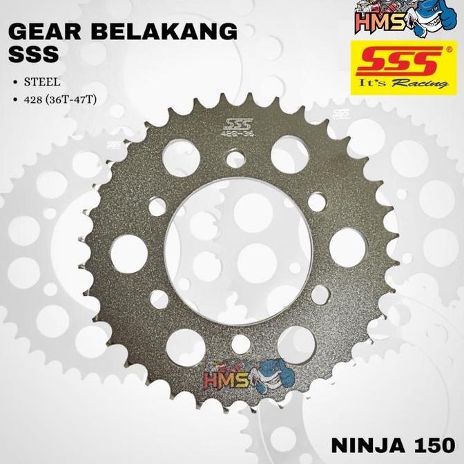 Gir Gear Belakang Sss 428 Kawasaki Ninja Rr Ninja R Gir Belakang Sss 428 Ninja Tebal Original Sss Al
