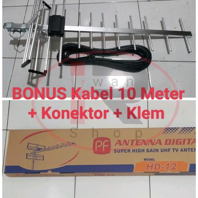 Antena Tv Pf Hd12 Digital / Antena Tv Digital Hd 12 + Kabel Terlaris