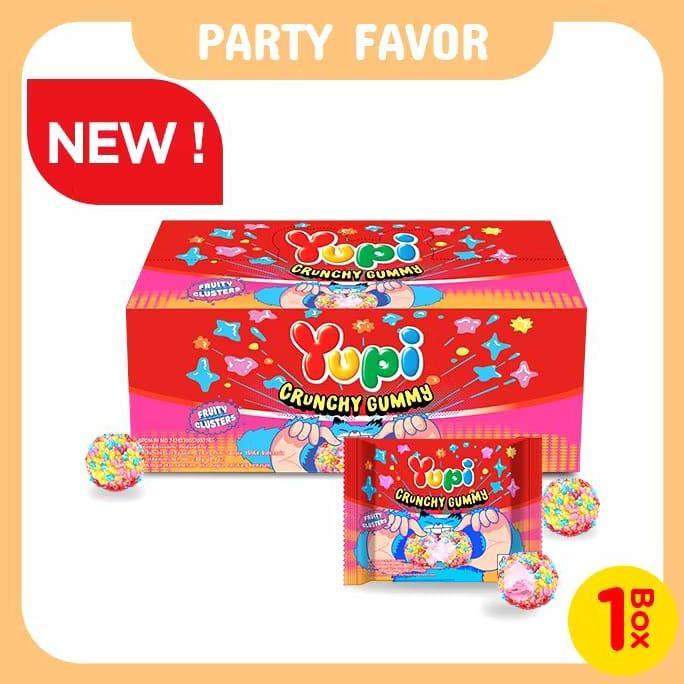 Sale- Yupi Crunchy Gummy Fruity Clusters | Isi 12 Pcs