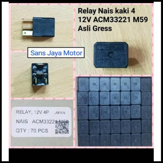 TERBARU RELAY NAIS KAKI 4 BUAT SEMUA MOBIL HONDA ORI JEPANG 