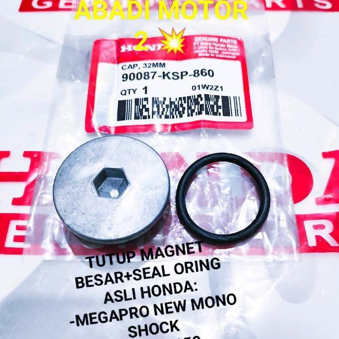 Promo TUTUP MAGNET+SEAL ORING HONDA MEGAPRO NEW MONO SHOCK CB 150 R VERZA 150 32MM 90087-KSP-860 ORI