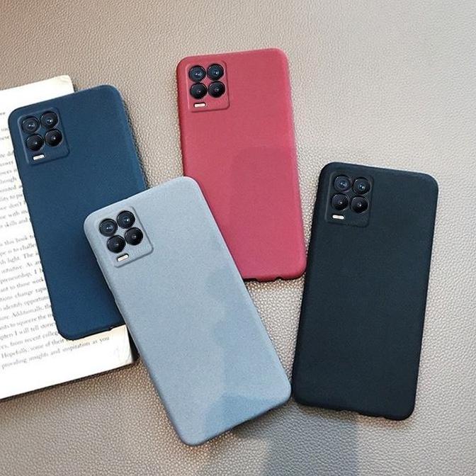 Soft Case Kompatibel Untuk Realme 8 / Pro + Realme 8i Slim Matte Silicon Sandstone