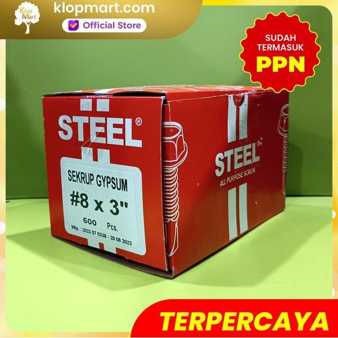 Skrup Sekrup Gypsum Steel 7cm 8x3" - Per Dus