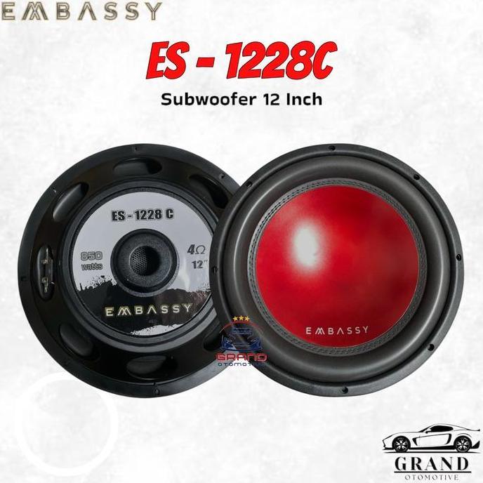 HARGA DISC - Speaker Subwoofer 12 Inch Embassy ES-1228C Subwoofer Mobil ES 1228C
