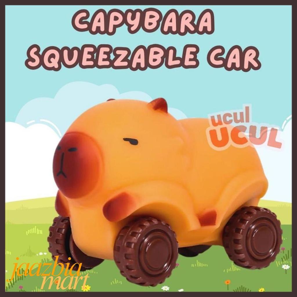Terlaris [Ucul Ucul] Mainan Mobil Gantungan Squishy Capybara Stress Relieve