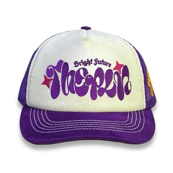 Topi Jaring Trucker Hat Corduroy Violet Thisplan original