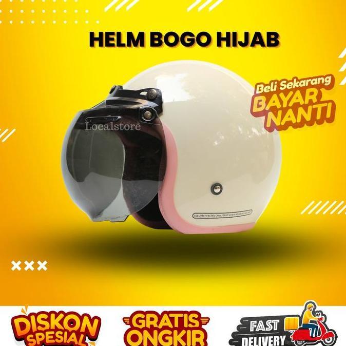 Helm Bogo Helem Hijab Wanita Dewasa Ori Pastel Series Aestetic