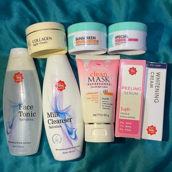 Naysillia_T - (Gratis Pouch) Paket Viva Skincare Wajah Flek / Viva Skincare Daily Basic / Paket 8 Pr