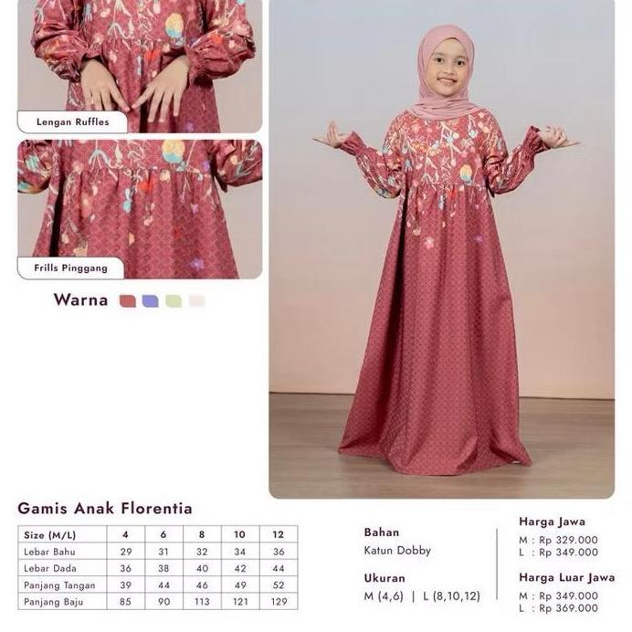 Gamis Anak Florentia Elzatta Sarimbit Couple Family